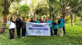 BPjamsostek Touna Berkolaborasi Dengan Pemerintah Desa Padang Tumbuo Gelar Aksi Tanam Pohon.
