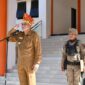Asisten Bidang Administrasi Umum Sekretariat Daerah Touna, Alimuddin Muhamad Pimpinan Apel Bersama Memperingati Harganas.