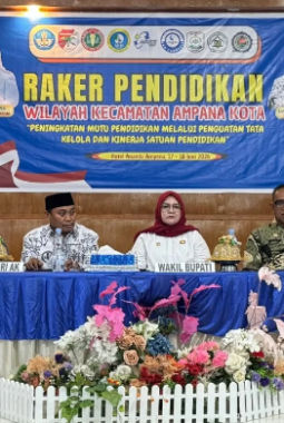 Wabup Pimpin Rapat Kerja Pendidikan di Wilayah Ampana Kota