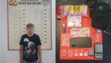 Seorang Pria Berinisial DSI (26) tahun Warga Dondo Barat Kecamatan Ratolindo Berhasil di Tangkap Polres Touna.