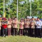 Wakil Bupati, Surya Lapasiri Pimpin Upacara Pembukaan Perkemahan Satuan Karya Bakti Husada di SMK Negeri Ampana Kota.