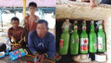 Tiga Pelaku Beserta Babuk Berhasil di Amankan Satpolairud Polres Touna Didesa Pautu Kecamatan Talatako.