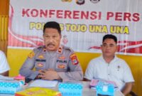 Konferensi Pers Pengungkapan Kasus Tindak Pidana Pencurian Yang Terjadi di Kantor PKK Touna.