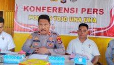 Konferensi Pers Pengungkapan Kasus Tindak Pidana Pencurian Yang Terjadi di Kantor PKK Touna.