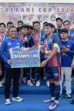 Gubernur Ucapkan Apresiasi Kepada Pemda Touna Yang Telah Mendukung Suksesnya Penyelenggaraan Berani Cup