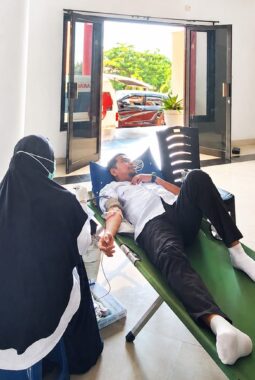 Wujudkan Kepedulian Untuk Sesama, BPKAD Touna Bersama Bank Sulteng Gelar Aksi Donor Darah