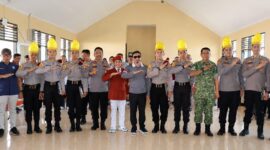 Bupati Touna, Ilham Lawidu Menutup Sekaligus Melepas Tim Taruna Bakti Sekolah Rakyat.