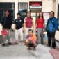 Pelaku Pemerkosaan Saat di Amankan di Polres Touna.