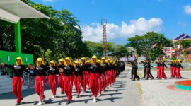 Calon Anggota Paskibraka Saat Melakukan Latihan.