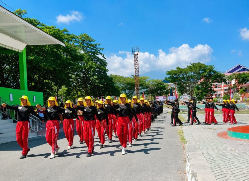 Calon Anggota Paskibraka Saat Melakukan Latihan.