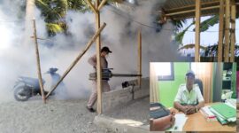 Lurah Malotong, Mustakim Ramling Apresiasi Langkah Dinas Kesehatan Telah Melakukan Kegiatan Pengasapan di Rumah Warga.