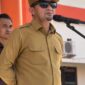 Bupati Touna, Ilham Lawidu Saat Memberikan Arahan Pada Apel Pagi.