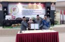 Ketua dan Wakil Ketua DPRD Bersama Wakil Bupati Saat Melakukan Penandatanganan Nota  Kesepakatan Rancangan KUA dan PPAS APBD 2027 serta Penetapan Ranperda tentang Pertanggungjawaban Pelaksanaan APBD 2025.