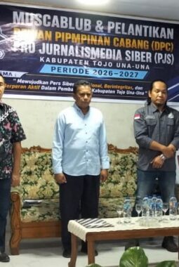 Asisten II Hadiri Pelantikan Pengurus DPC Pro Jurnalismedia Siber Touna