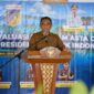Gubernur Sulawesi Tengah, Anwar Hafid Saat Memberikan Sambutan di Rapat Koordinasi Evaluasi Program Asta Cita.