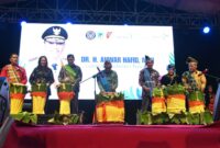 Gubernur Sulawesi Tengah, Anwar Hafid Saat Membuka Festival Bakulupi di Kabupaten Tojo Una-Una.