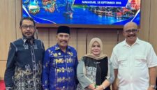 Wabup Touna, Surya Lapasiri Saat Menghadiri Rapat Koordinasi Percepatan Pertumbuhan Ekonomi di Makassar.