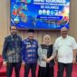 Wabup Touna, Surya Lapasiri Saat Menghadiri Rapat Koordinasi Percepatan Pertumbuhan Ekonomi di Makassar.