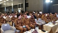 Bupati Touna, Ilham Lawidu Saat Menghadiri Gerakan Gerakan Usaha Berani Ekspor di Millinea Grand Ballroom di Kota Palu.