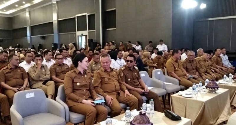 Bupati Touna, Ilham Lawidu Saat Menghadiri Gerakan Gerakan Usaha Berani Ekspor di Millinea Grand Ballroom di Kota Palu.