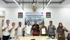 Pemkab Touna Bersama BPJS Ketenagakerjaan Menandatangani PKS Perlindungan Jaminan Sosial Ketenagakerjaan.