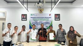 Pemkab Touna Bersama BPJS Ketenagakerjaan Menandatangani PKS Perlindungan Jaminan Sosial Ketenagakerjaan.