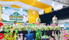 Sekda Touna, Alfian Matajeng Saat Memberikan Sambutan Pada Acara Peringatan Maulid Nabi.