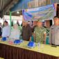 Wakil Bupati Surya Lapasiri Saat Menghadiri Sosialisasi Kajian Penetapan Garis Sempadan Danau Banano di Kecamatan Tojo.